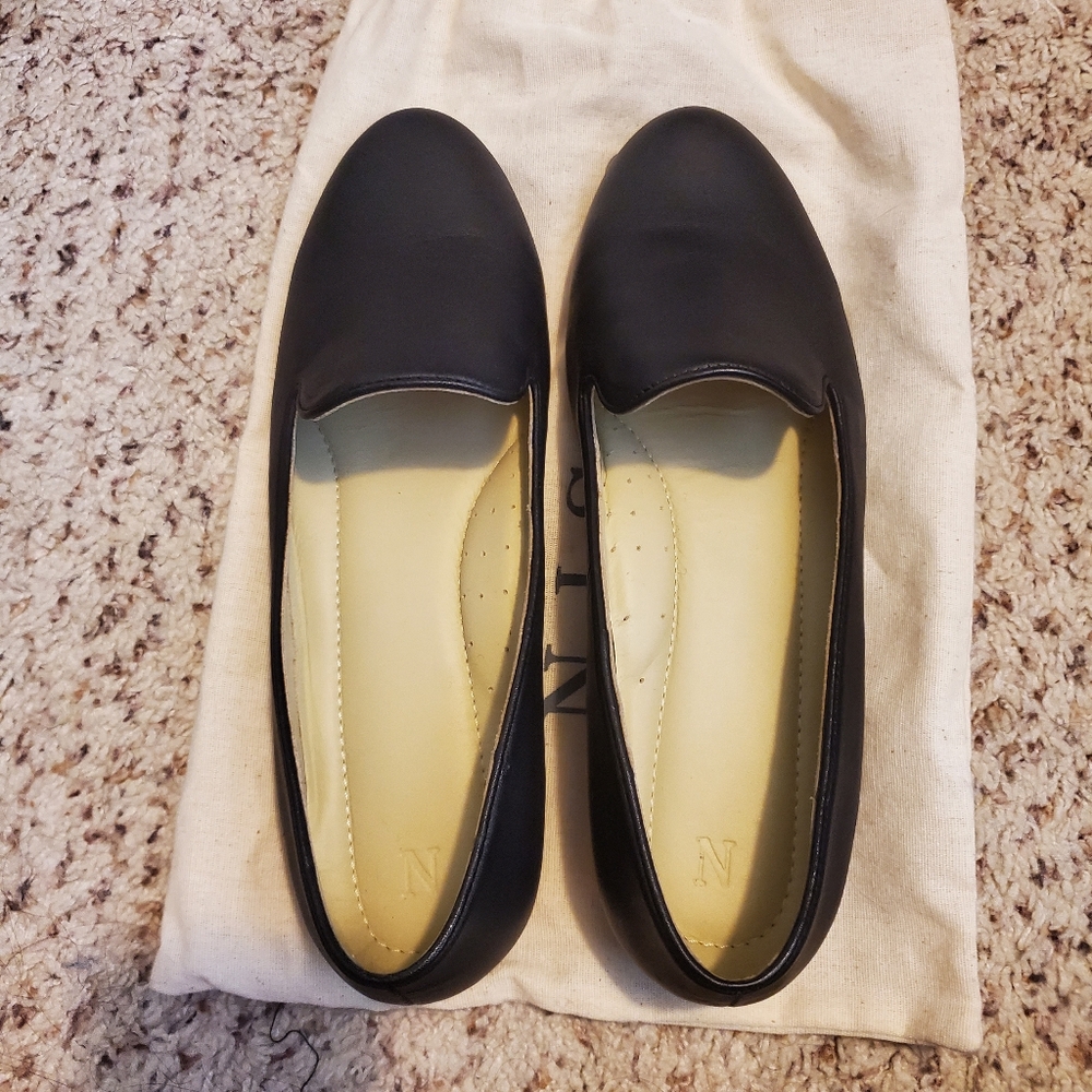 Nisolo Cigarette Loafers, black, size 8.5